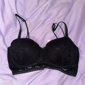 PINK Victoria's Secret Black Lace Bra